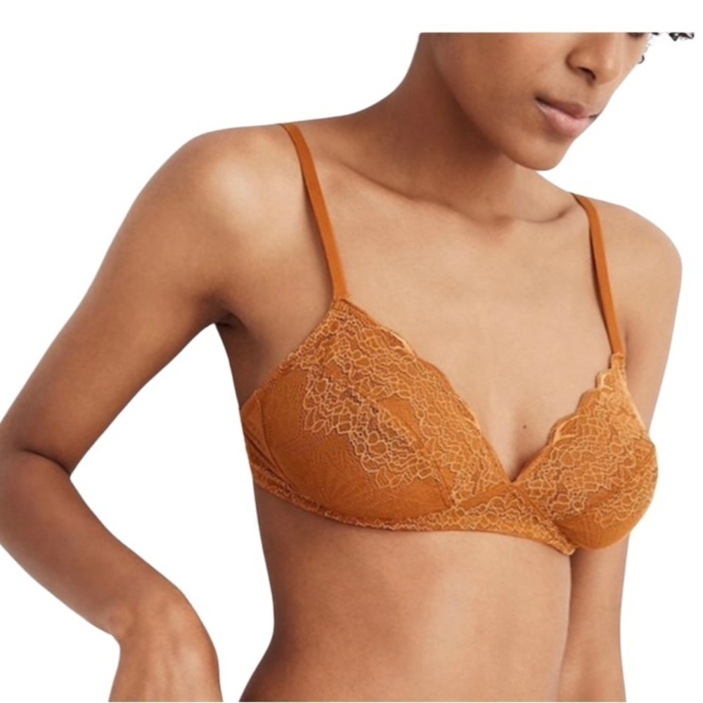 - Madewell Burn Orange Bralette